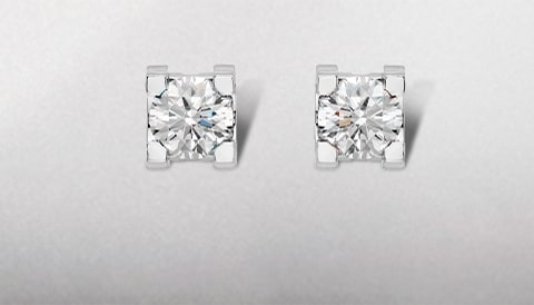 cartier diamond earrings c