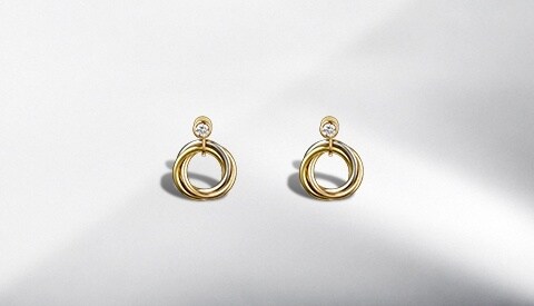 cartier trinity hoop earrings