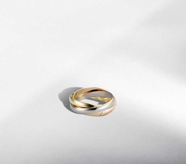 Silver top ring cartier