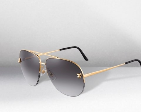 cartier sunglasses men's gold
