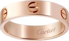 cartier love rose gold ring