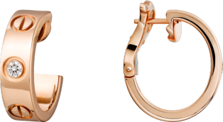 <span class='lovefont'>A </span> earrings Rose gold, diamonds