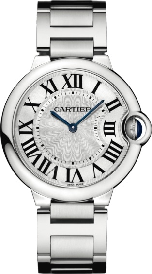 cartier round watch with diamonds