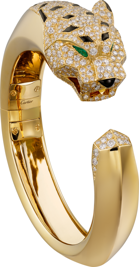 Panthère de Cartier braceletYellow gold, diamonds, emeralds, onyx