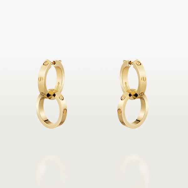 Love earrings Yellow gold