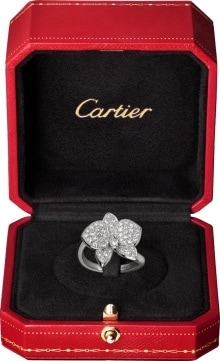 caresse d orchidees cartier ring