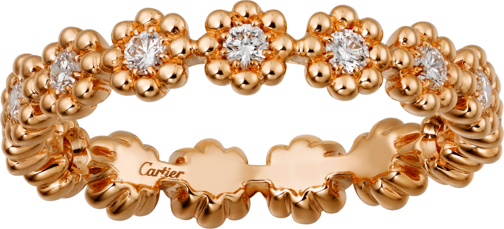 Cactus de Cartier wedding ringRose gold, diamonds