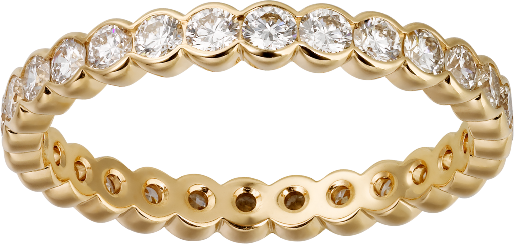 Broderie de Cartier wedding bandYellow gold, diamonds