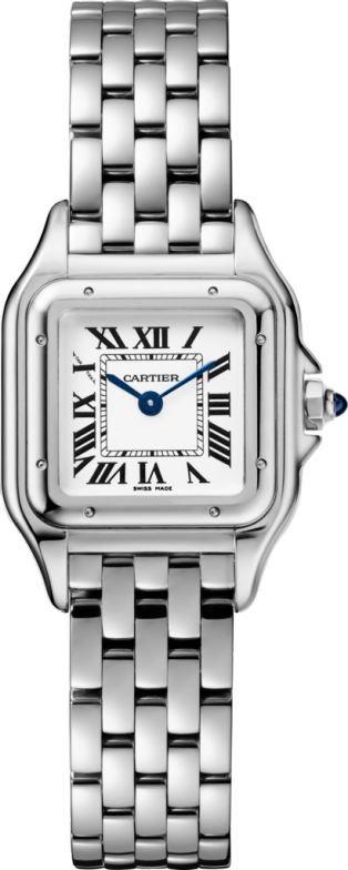 Panthère de Cartier watch, small model Small model, quartz movement, steel