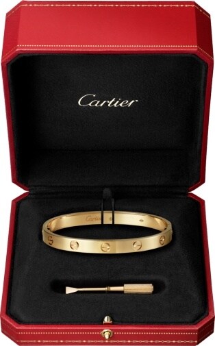 cartier love bracelet in gold
