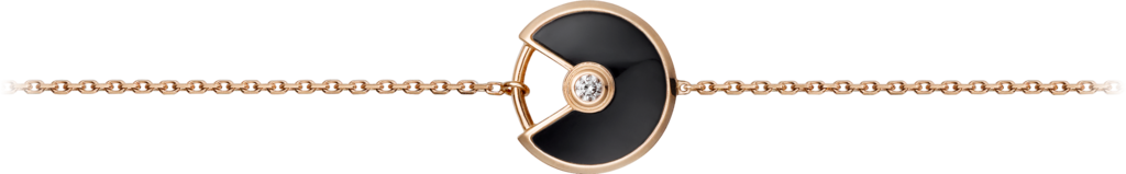 Amulette de Cartier bracelet, XS modelRose gold, diamond, onyx