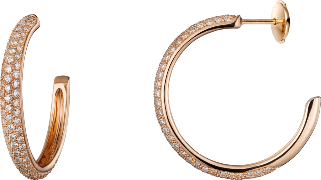 Etincelle de Cartier earringsRose gold, diamonds
