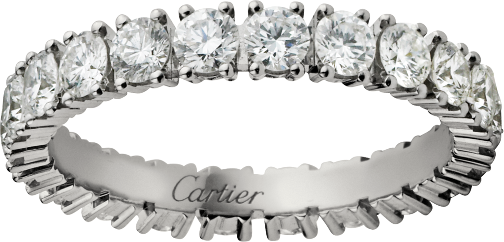 wedding ring - Platinum, diamonds 