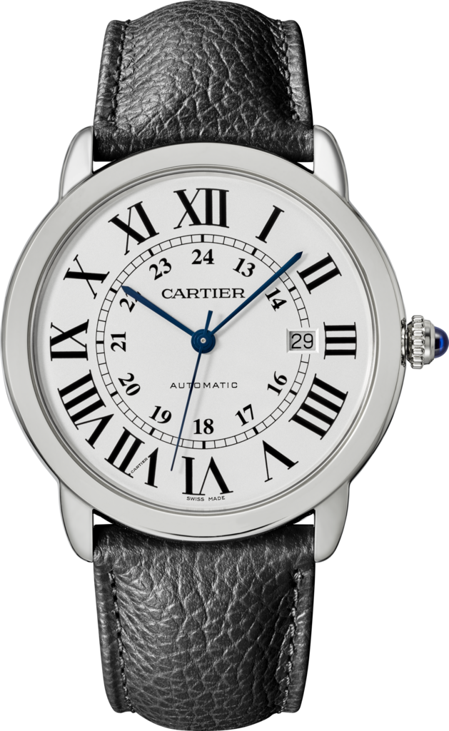 Ronde Solo de Cartier watch42mm, automatic movement, steel, leather