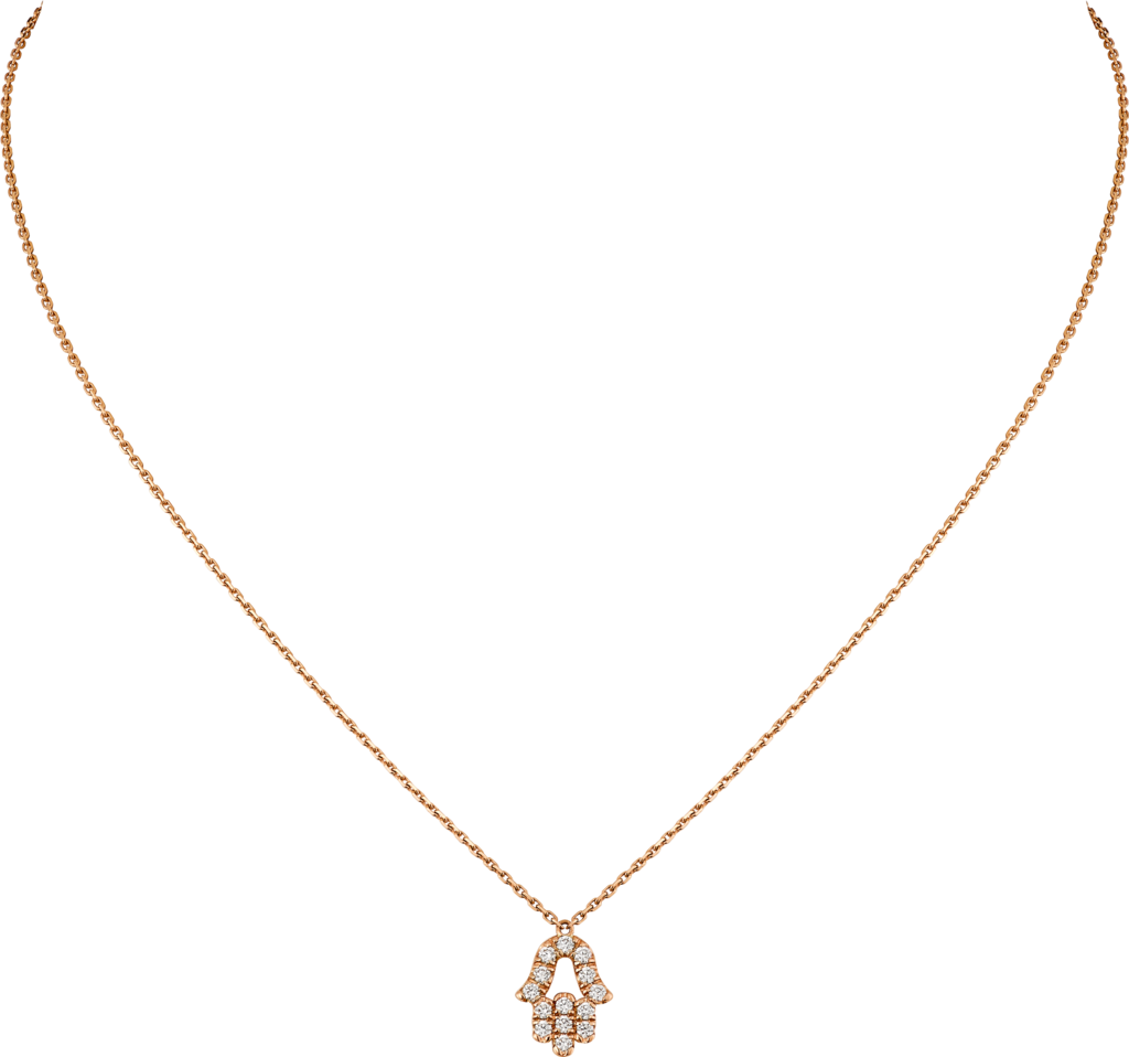 Symbol necklaceRose gold, diamonds