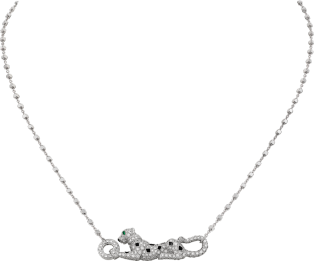 Panthère de Cartier necklace White gold, emeralds, diamonds