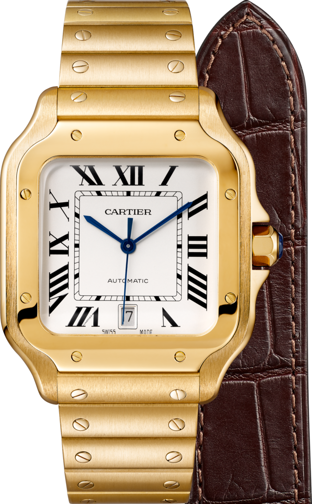 cartier gold watches for men