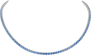 Essential Lines necklace White gold, sapphires