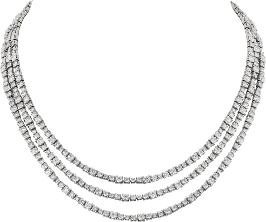 Essential Lines necklaceWhite gold, diamonds
