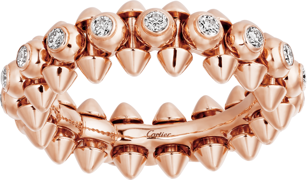 Clash de Cartier ring DiamondsRose gold, diamonds