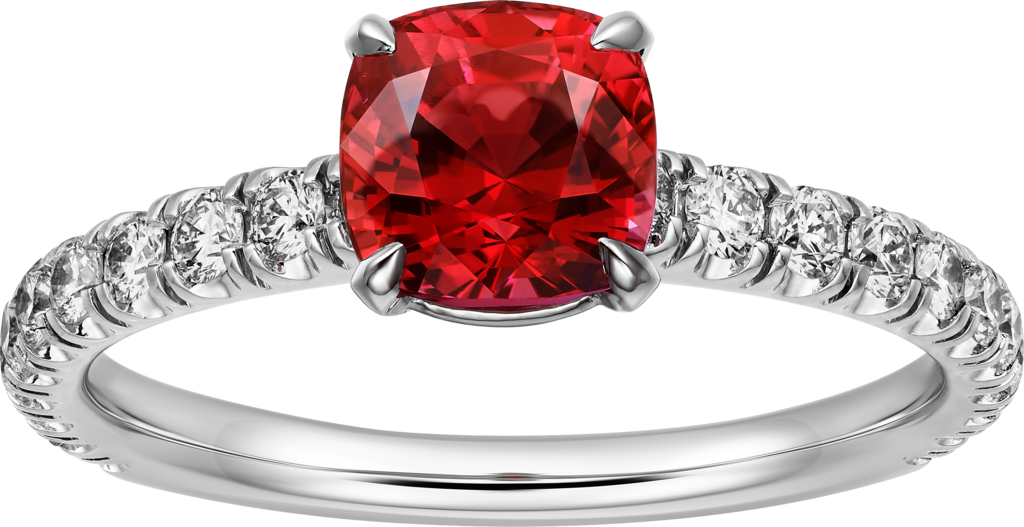 Solitaire 1895Platinum , rubies, diamond