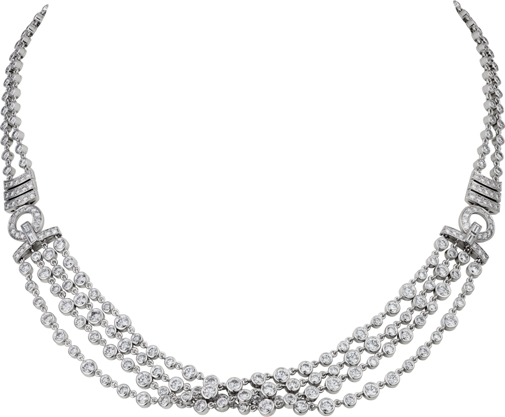 Pluie de Cartier necklaceWhite gold, diamonds