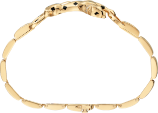 Panthère de Cartier bracelet Yellow gold, lacquer, diamond, tsavorite garnet, onyx