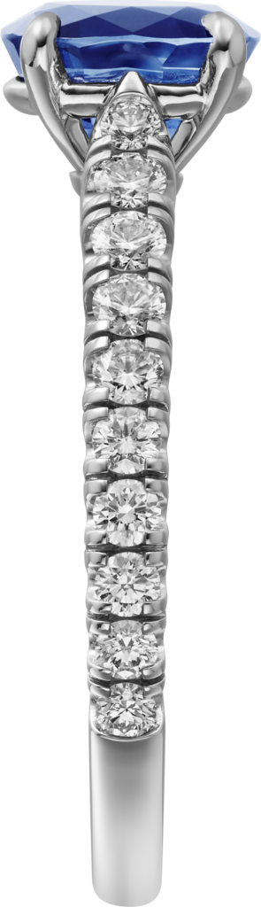 Solitaire 1895 Platinum, sapphire, diamonds