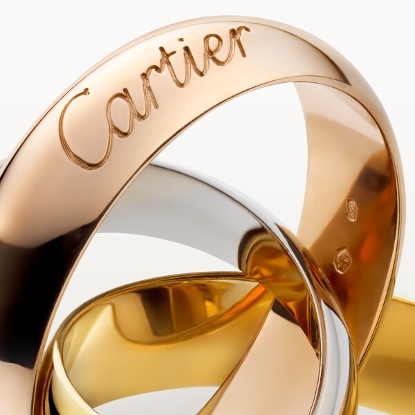 Trinity ring, classic White gold, yellow gold, rose gold
