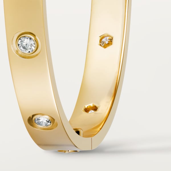 Love bracelet, 10 diamonds Yellow gold, diamonds