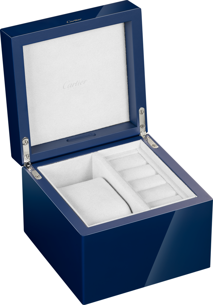 Pasha de Cartier watch and cufflink boxBox, lacquered wood