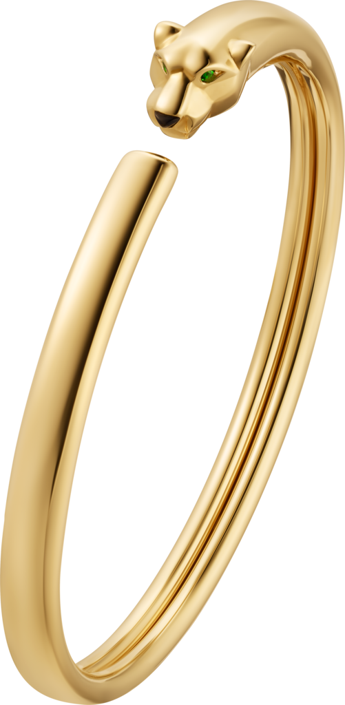 Panthère de Cartier braceletYellow gold, onyx, tsavorite garnets