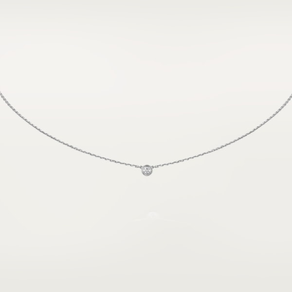Cartier d'Amour necklace XS White gold, diamond