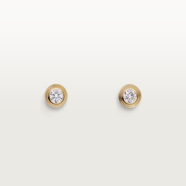 Cartier d'Amour earrings Yellow gold, diamonds