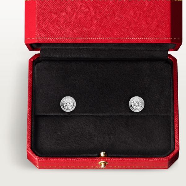 Cartier d'Amour earrings XS White gold, diamonds
