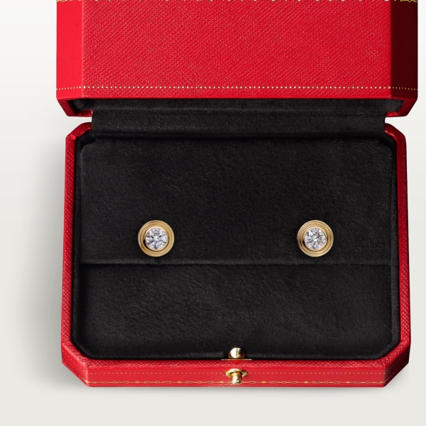 Cartier d'Amour earrings XS Yellow gold, diamonds
