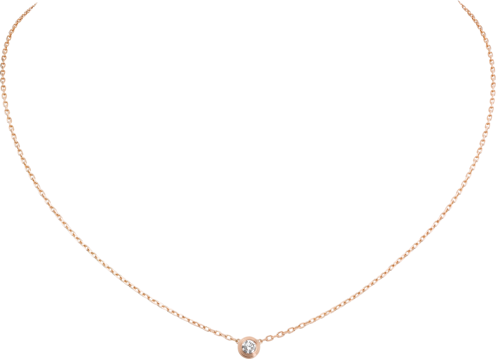 Cartier d'Amour necklace, small modelRose gold, diamond