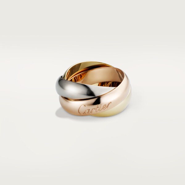 Trinity ring, LM White gold, yellow gold, rose gold