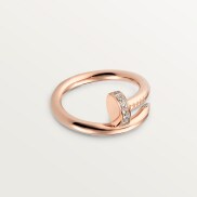 Juste un Clou ring, classic model, diamonds Rose gold, diamonds