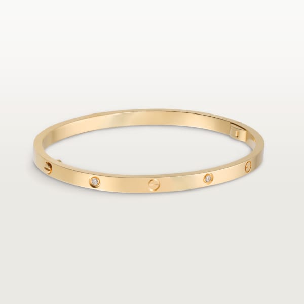 LOVE bracelet, small model, 6 diamonds: LOVE bracelet, small model, yellow gold 750/1000