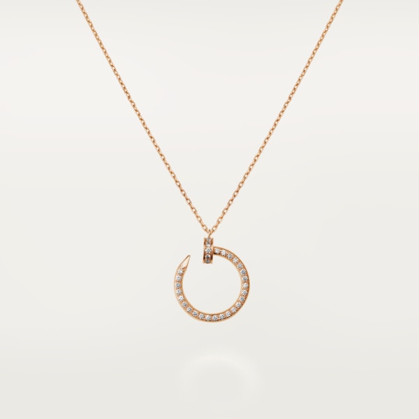 Juste un Clou necklace Rose gold, diamonds.