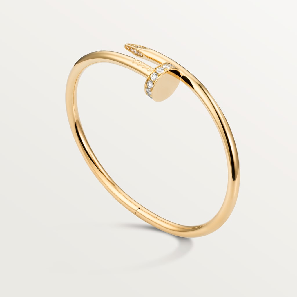 Juste un Clou bracelet, classic model, diamondsYellow gold, diamonds