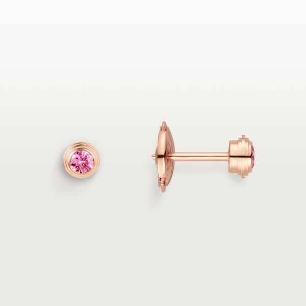 Cartier d'Amour earrings Rose gold, pink sapphires