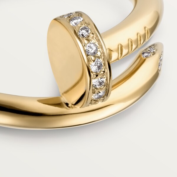 Juste un Clou ring Yellow gold, diamonds