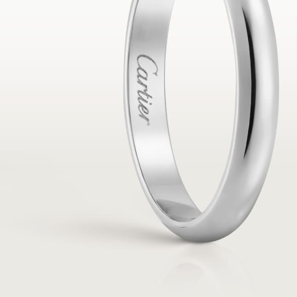 1895 wedding ring, width 2.5 mm Platinum