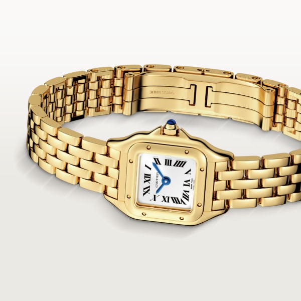 Panthère de Cartier watch Mini model, quartz movement, yellow gold