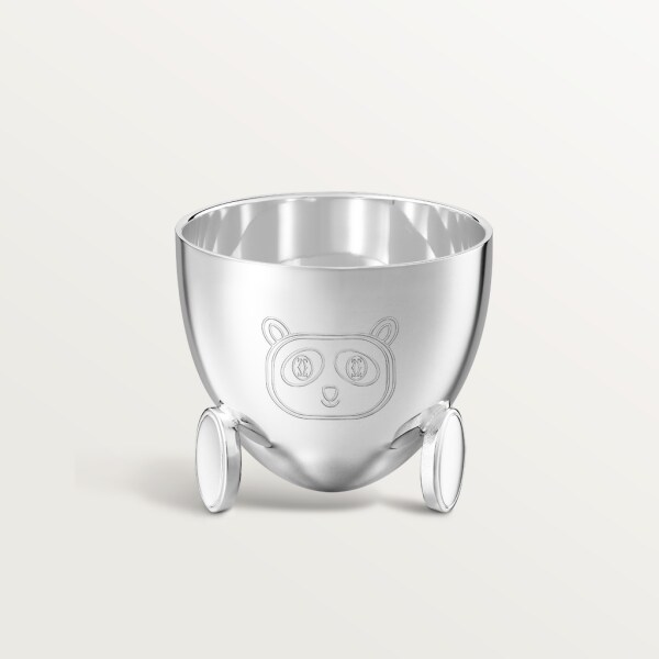 Cartier Baby panda egg cup Silver