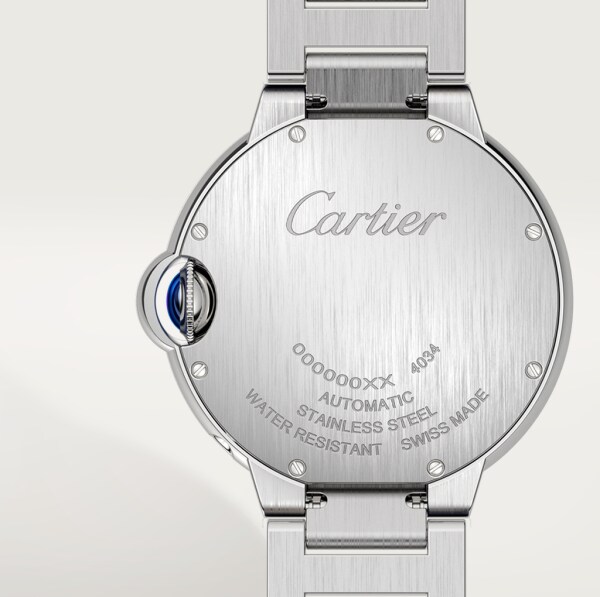 Ballon Bleu de Cartier watch 37mm, automatic movement, steel