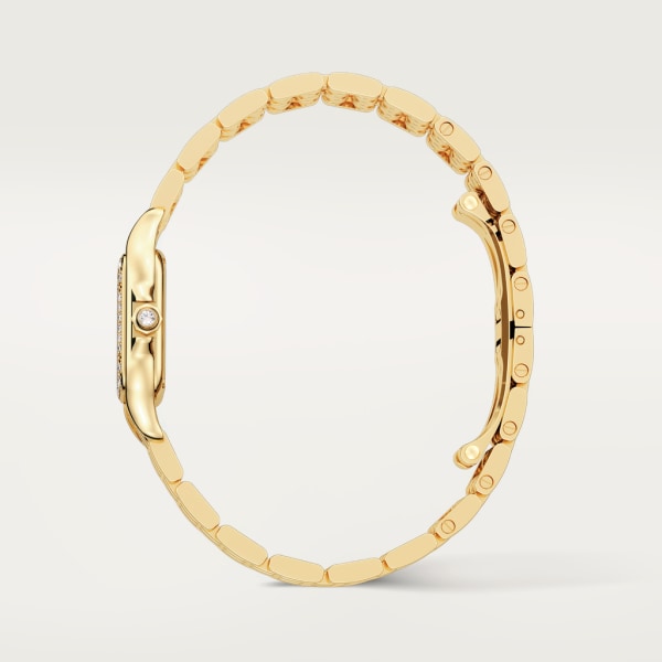 Panthère de Cartier watch Small model, quartz movement, yellow gold, diamonds