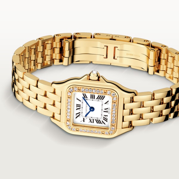 Panthère de Cartier watch Small model, quartz movement, yellow gold, diamonds